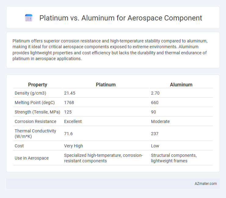Platinum vs. Aluminum for Aerospace Component - What is The Difference?