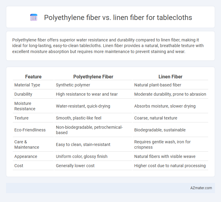 Polyethylene fiber vs. linen fiber for tablecloths - What is The Difference?