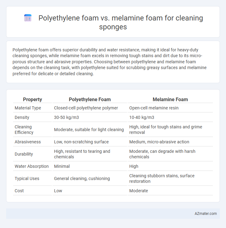 Polyethylene foam vs. melamine foam for cleaning sponges - What is The Difference?