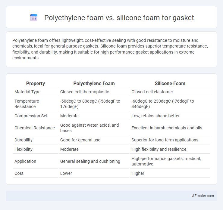 Polyethylene foam vs. silicone foam for gasket - What is The Difference?
