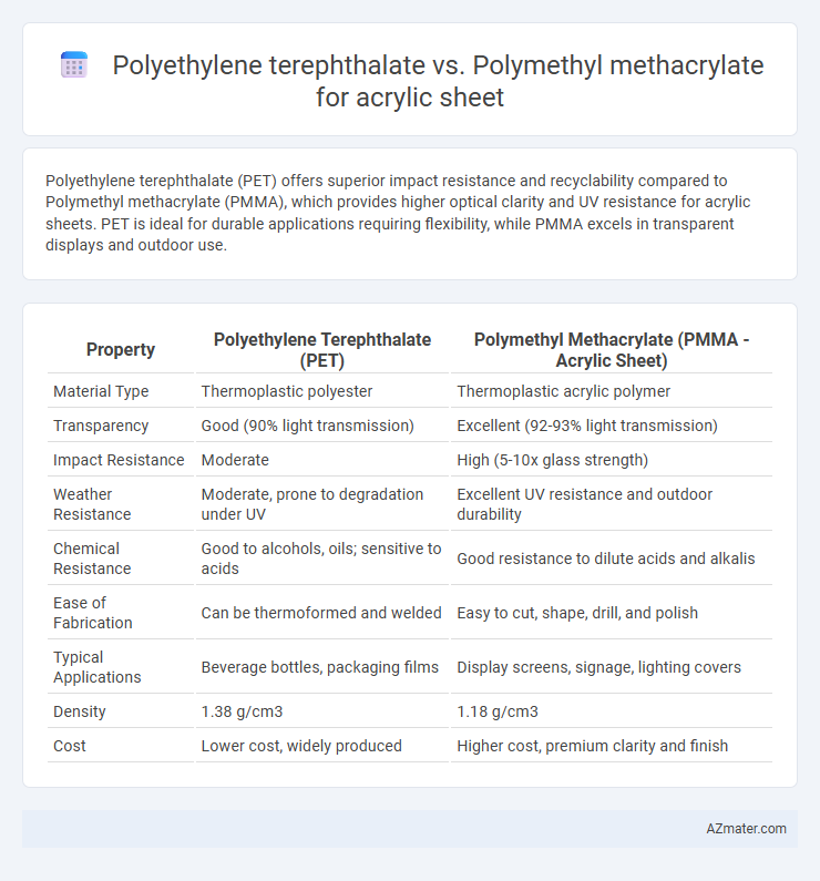 Polyethylene terephthalate vs. Polymethyl methacrylate for acrylic sheet - What is The Difference?