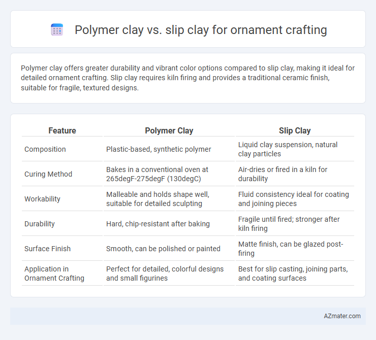 Polymer clay vs. slip clay for ornament crafting - What is The Difference?