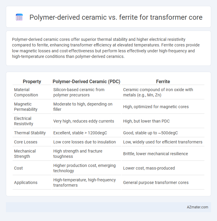 Polymer-derived ceramic vs. ferrite for transformer core - What is The Difference?
