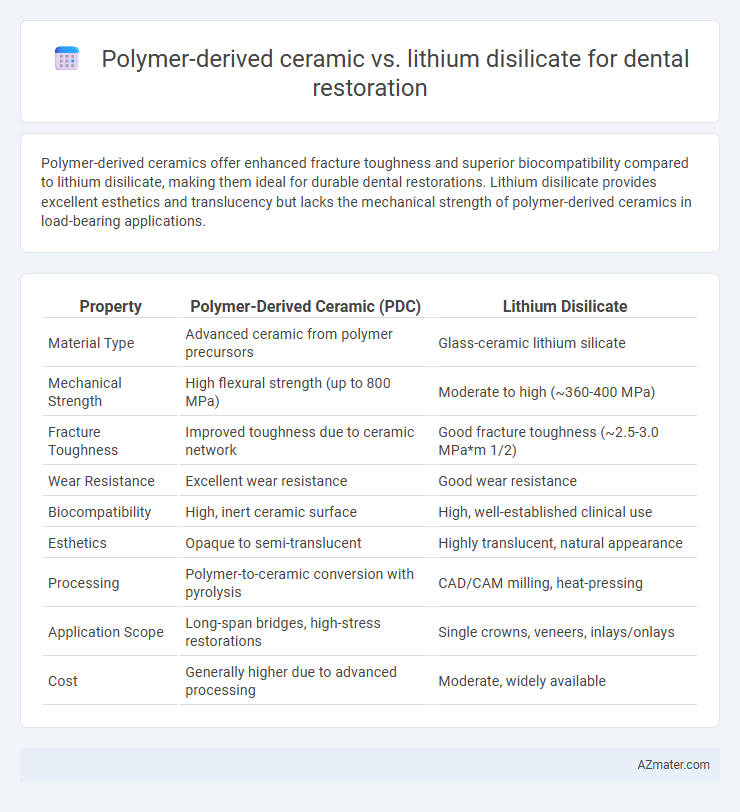 Polymer-derived ceramic vs. lithium disilicate for dental restoration - What is The Difference?