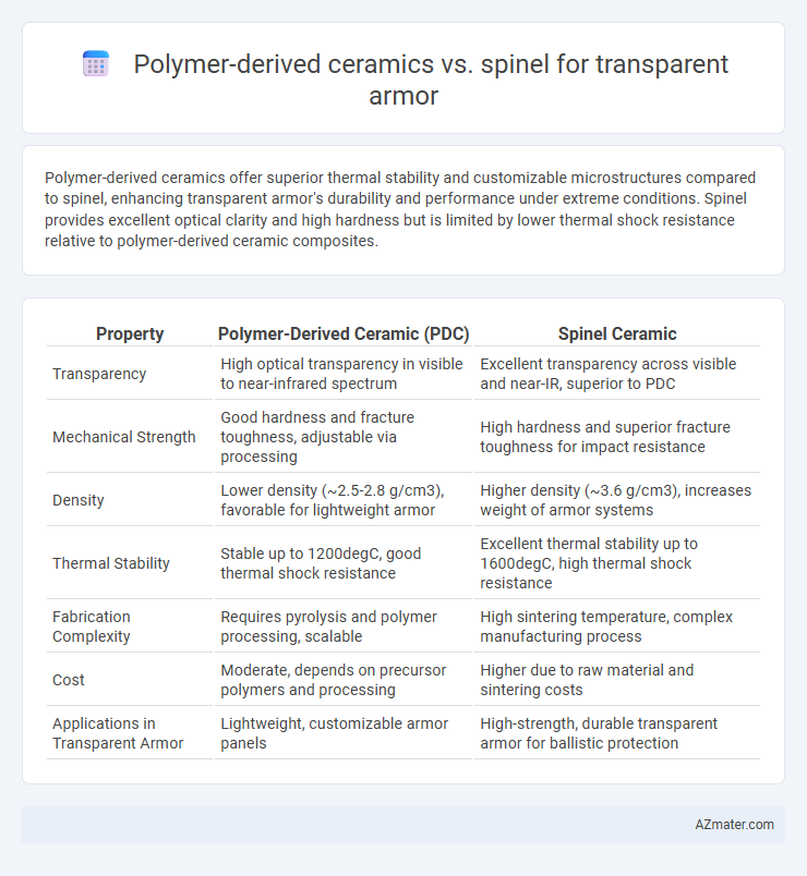 Polymer-derived ceramics vs. spinel for transparent armor - What is The Difference?