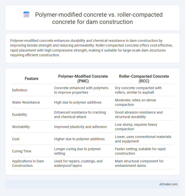 Polymer-modified concrete vs. roller-compacted concrete for dam construction - What is The Difference?