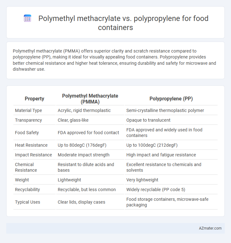 Polymethyl methacrylate vs. polypropylene for food containers - What is The Difference?