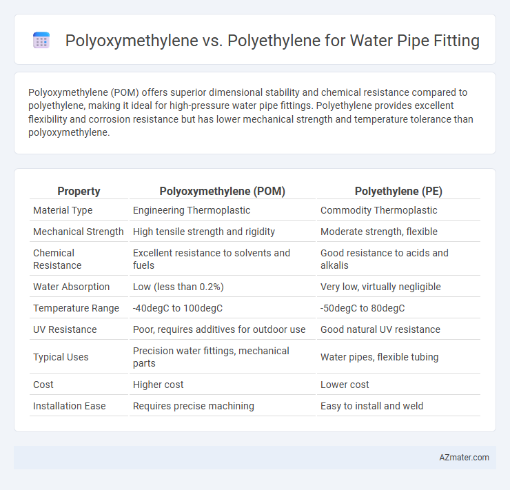 Polyoxymethylene vs. Polyethylene for Water Pipe Fitting - What is The Difference?
