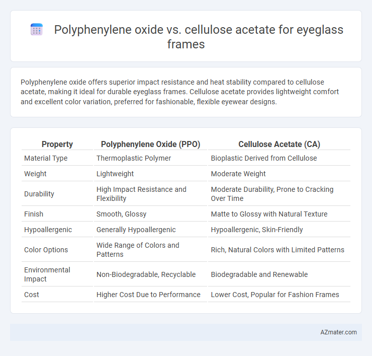 Polyphenylene oxide vs. cellulose acetate for eyeglass frames - What is The Difference?