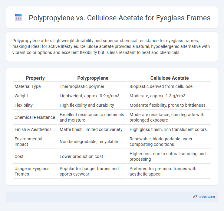 Polypropylene vs. Cellulose Acetate for Eyeglass Frames - What is The Difference?