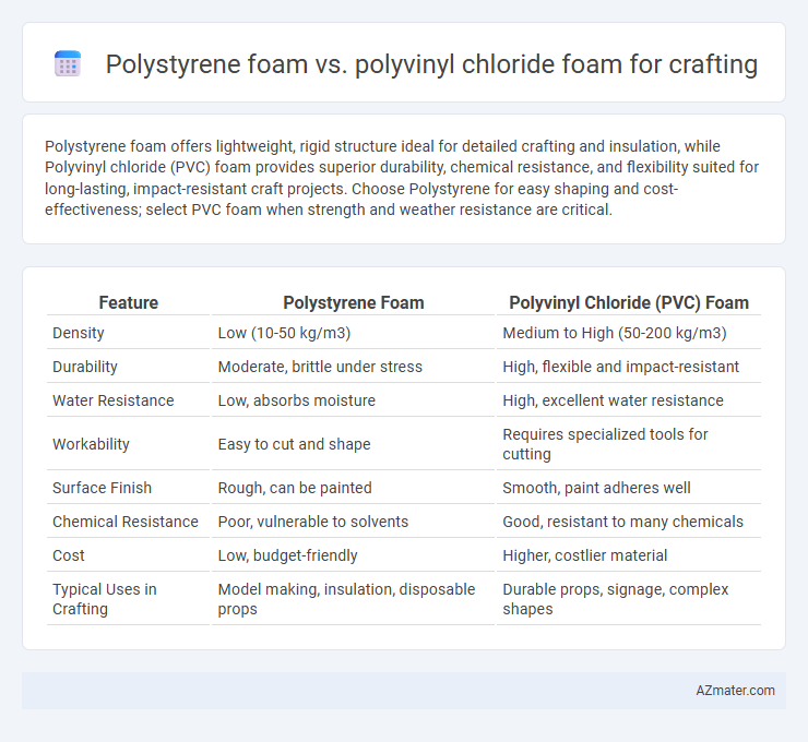 Polystyrene foam vs. polyvinyl chloride foam for crafting - What is The Difference?