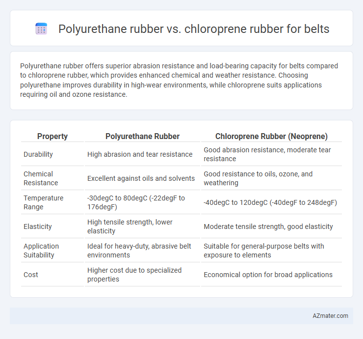 Polyurethane rubber vs. chloroprene rubber for belts - What is The Difference?