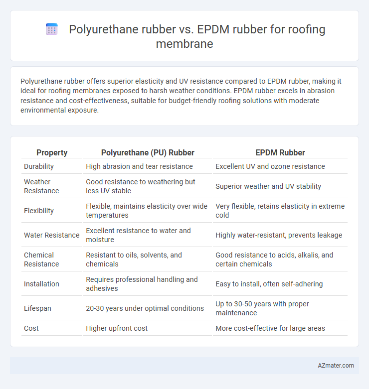 Polyurethane rubber vs. EPDM rubber for roofing membrane - What is The Difference?