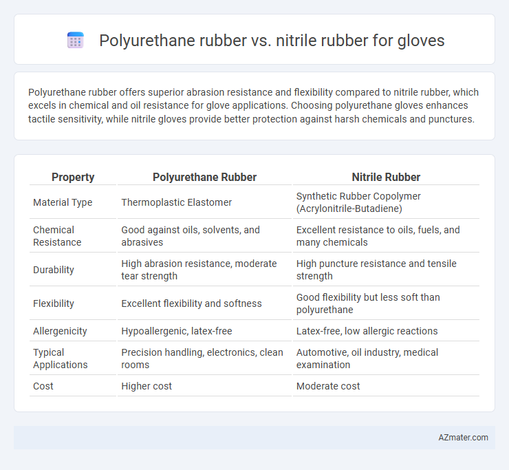 Polyurethane rubber vs. nitrile rubber for gloves - What is The Difference?