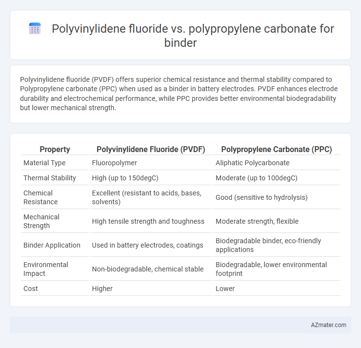Polyvinylidene fluoride vs. polypropylene carbonate for binder - What is The Difference?