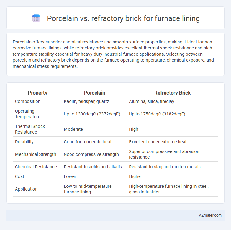Porcelain vs. refractory brick for furnace lining - What is The Difference?