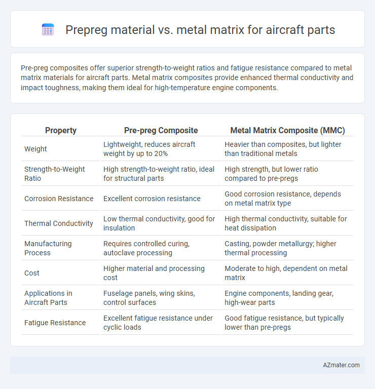 Prepreg material vs. metal matrix for aircraft parts - What is The Difference?