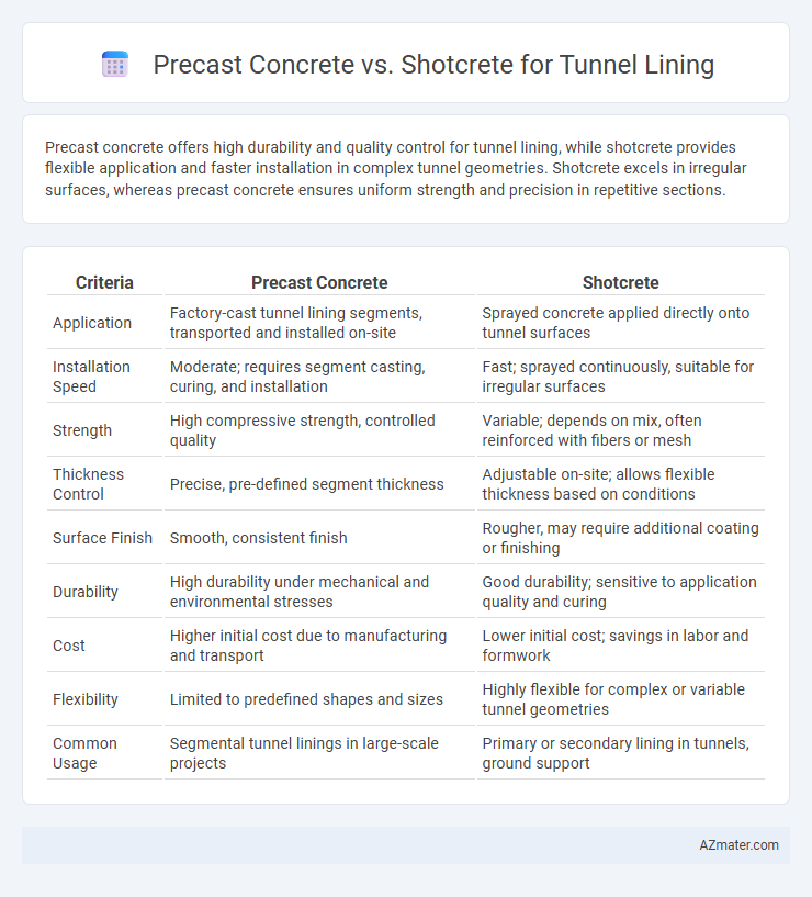 Precast Concrete vs. Shotcrete for Tunnel Lining - What is The Difference?