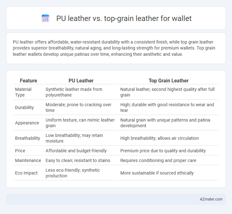 PU leather vs. top-grain leather for wallet - What is The Difference?