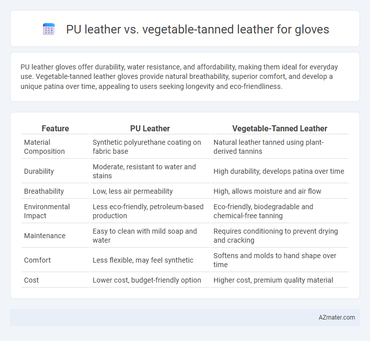 PU leather vs. vegetable-tanned leather for gloves - What is The Difference?