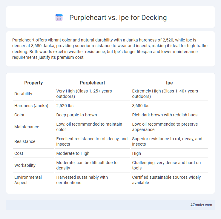 Purpleheart vs. Ipe for Decking - What is The Difference?