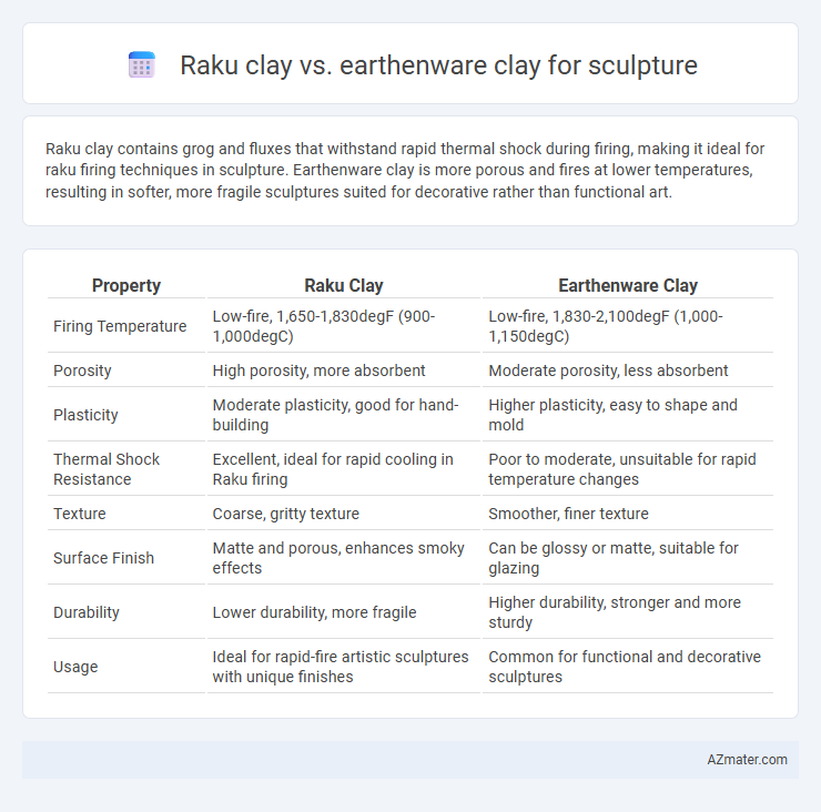 Raku clay vs. earthenware clay for sculpture - What is The Difference?
