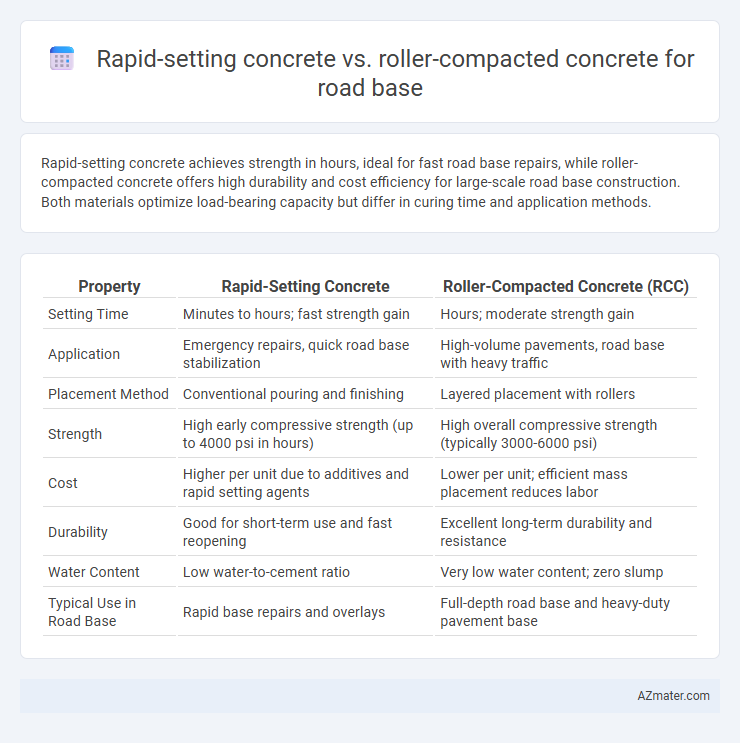Rapid-setting concrete vs. roller-compacted concrete for road base - What is The Difference?