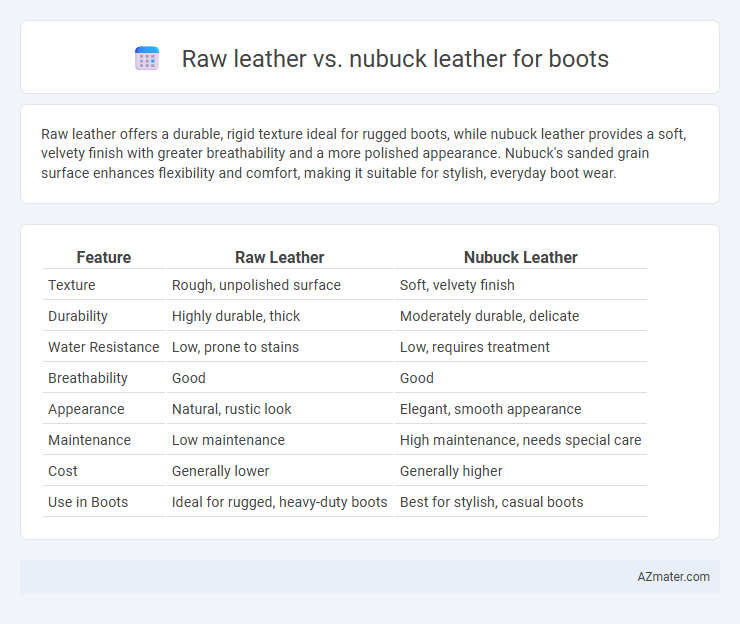 Raw leather vs. nubuck leather for boots - What is The Difference?