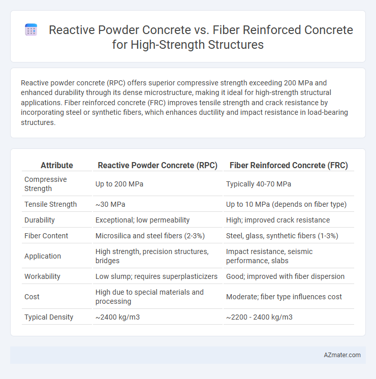 Reactive Powder Concrete vs. Fiber Reinforced Concrete for High-Strength Structures - What is The Difference?