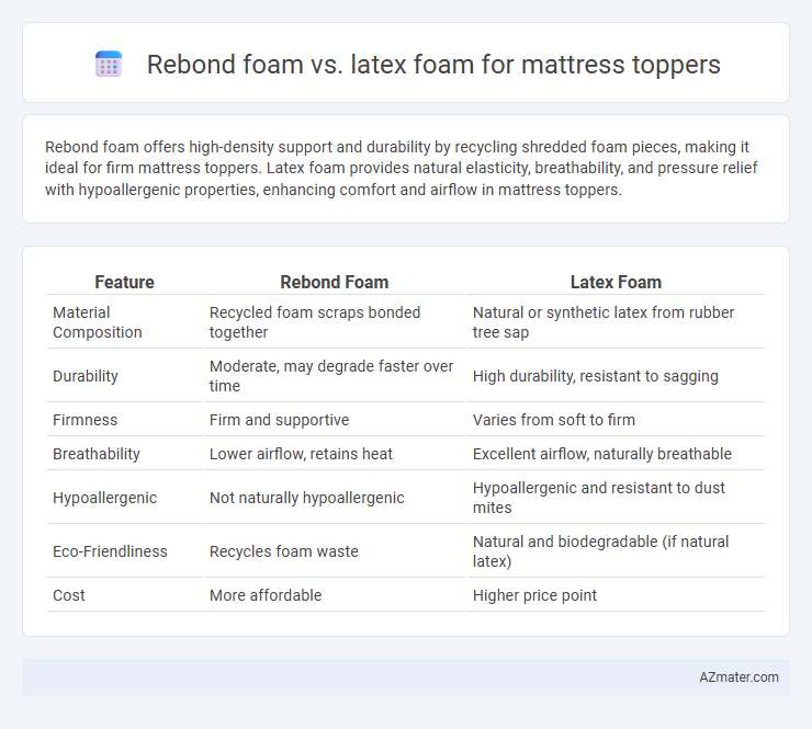 Rebond foam vs. latex foam for mattress toppers - What is The Difference?