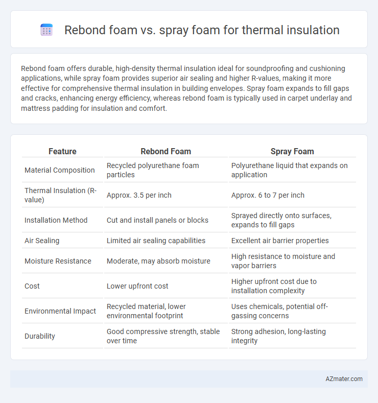 Rebond foam vs. spray foam for thermal insulation - What is The Difference?