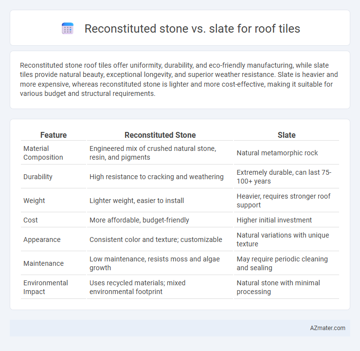 Reconstituted stone vs. slate for roof tiles - What is The Difference?