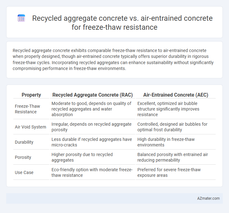 Recycled aggregate concrete vs. air-entrained concrete for freeze-thaw resistance - What is The Difference?
