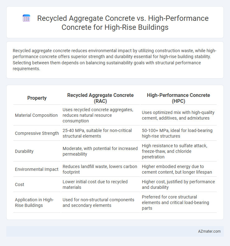Recycled Aggregate Concrete vs. High-Performance Concrete for High-Rise Buildings - What is The Difference?