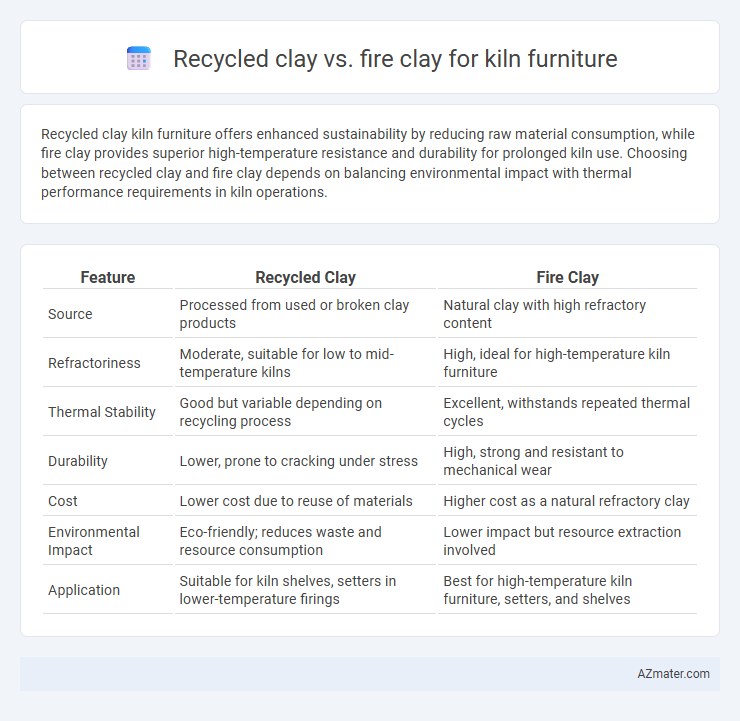 Recycled clay vs. fire clay for kiln furniture - What is The Difference?