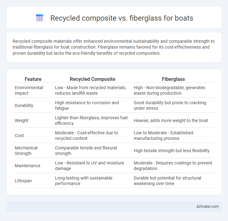 Recycled composite vs. fiberglass for boats - What is The Difference?