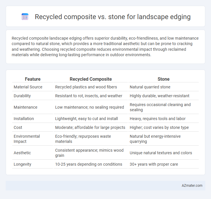 Recycled composite vs. stone for landscape edging - What is The Difference?