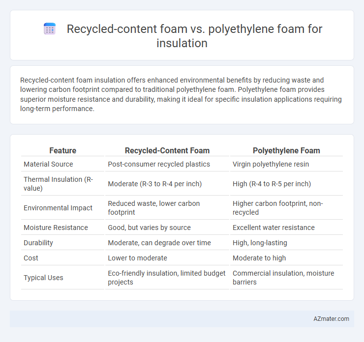 Recycled-content foam vs. polyethylene foam for insulation - What is The Difference?