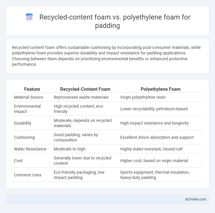 Recycled-content foam vs. polyethylene foam for padding - What is The Difference?