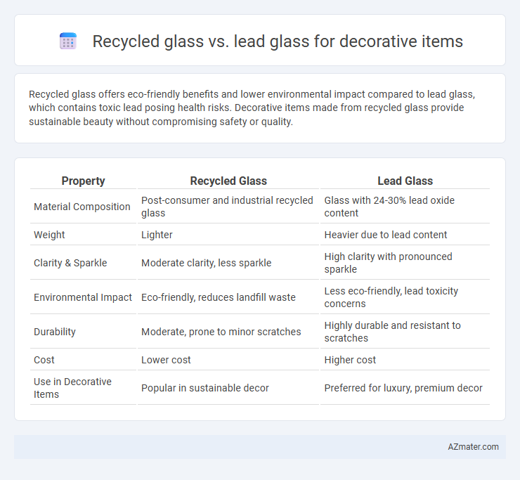 Recycled glass vs. lead glass for decorative items - What is The Difference?