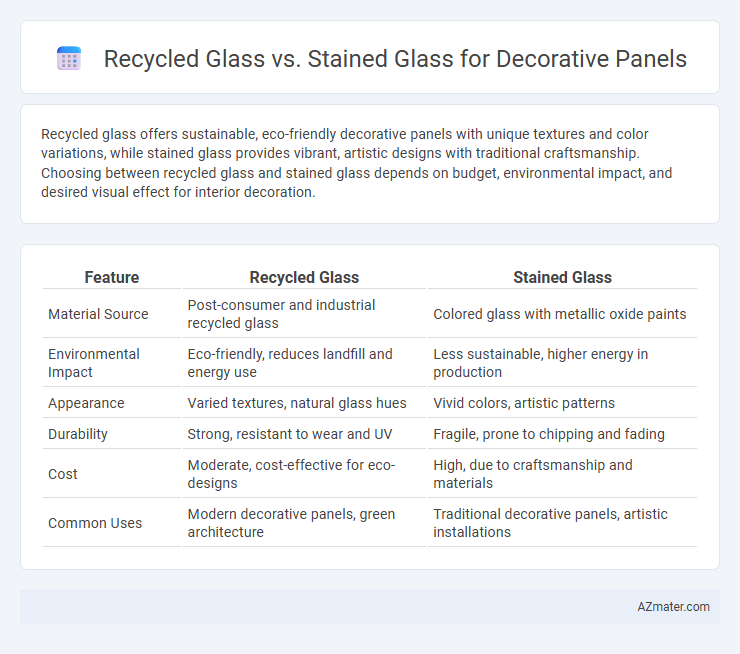 Recycled Glass vs. Stained Glass for Decorative Panels - What is The Difference?