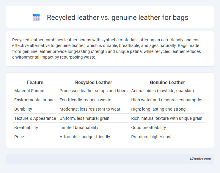 Recycled leather vs. genuine leather for bags - What is The Difference?