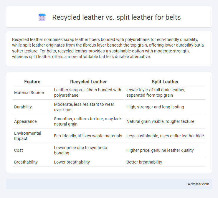 Recycled leather vs. split leather for belts - What is The Difference?