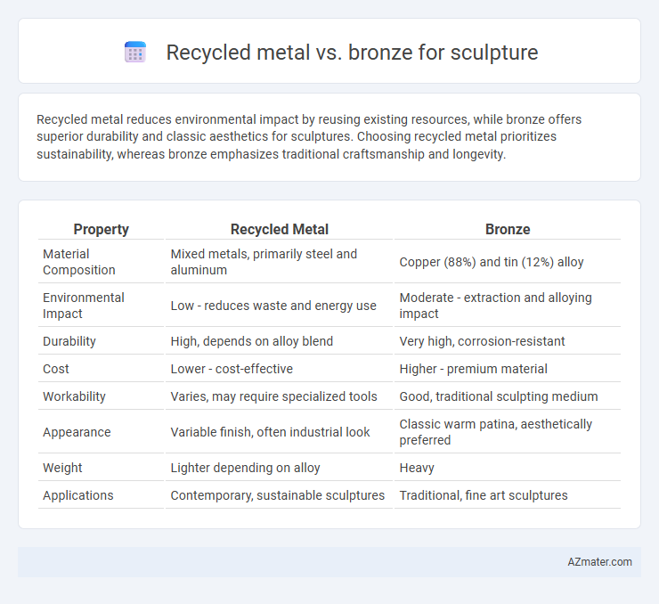 Recycled metal vs. bronze for sculpture - What is The Difference?