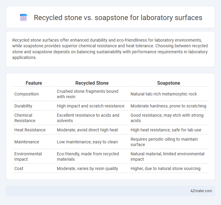 Recycled stone vs. soapstone for laboratory surfaces - What is The Difference?