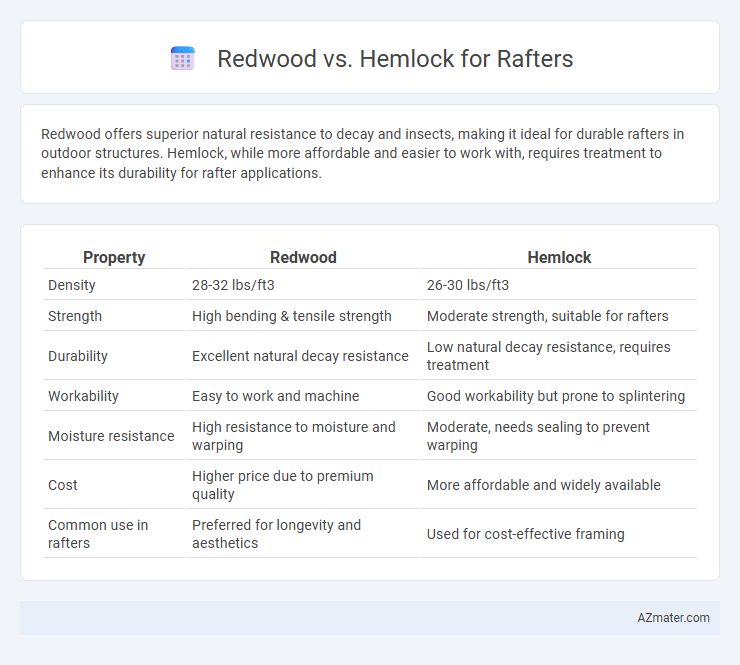 Redwood vs. Hemlock for Rafters - What is The Difference?