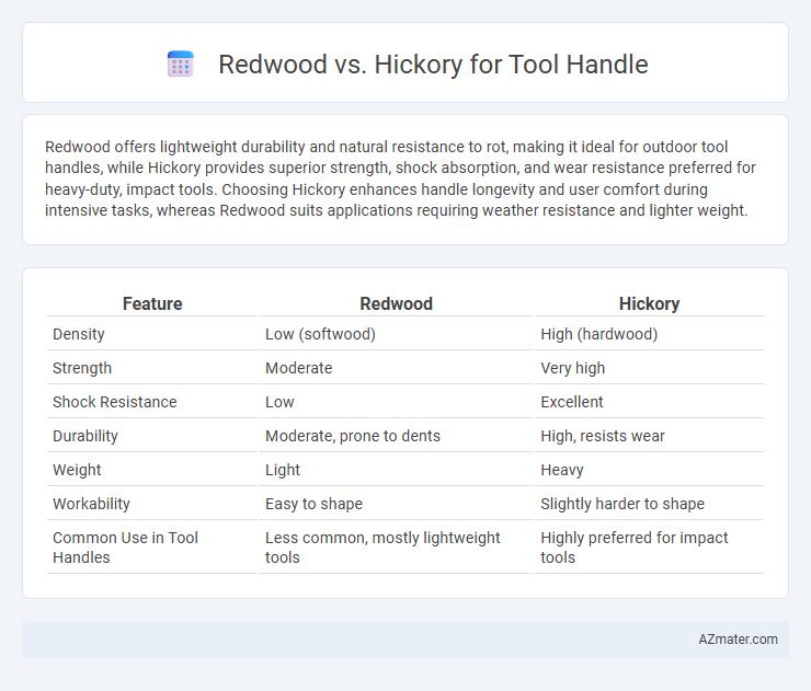 Redwood vs. Hickory for Tool Handle - What is The Difference?