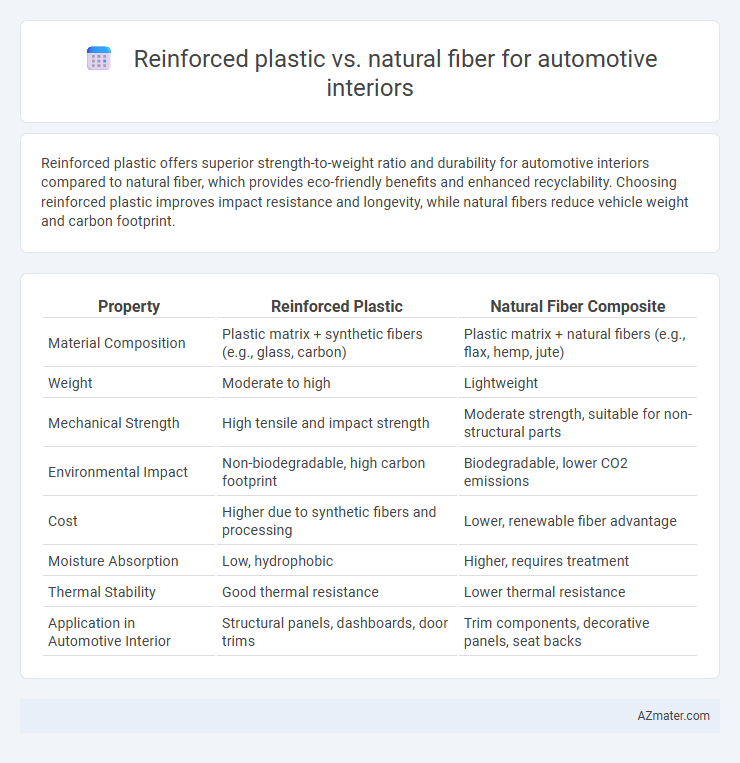 Reinforced plastic vs. natural fiber for automotive interiors - What is The Difference?