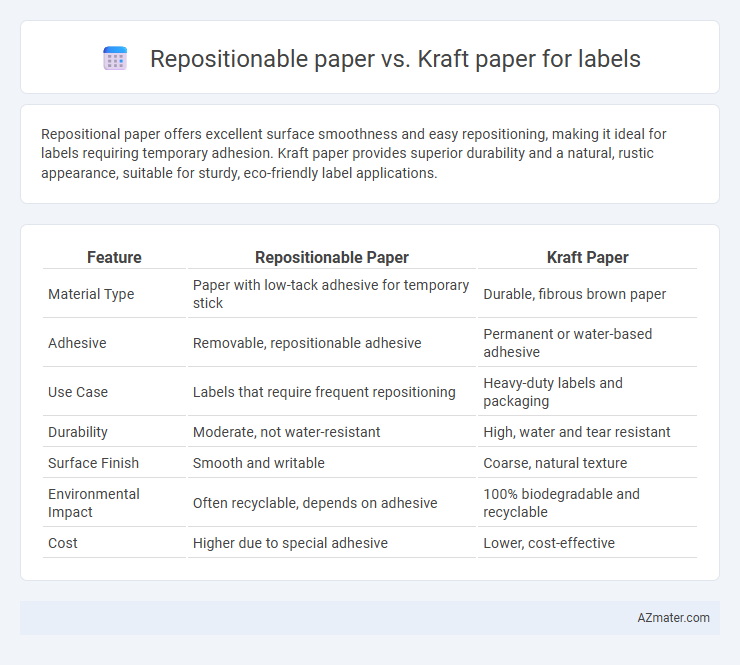 Repositionable paper vs. Kraft paper for labels - What is The Difference?