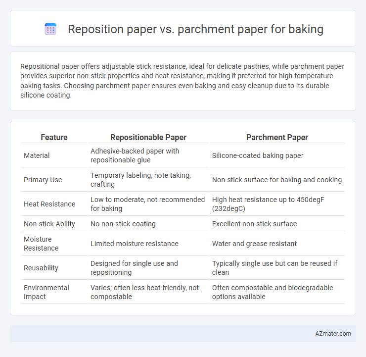 Reposition paper vs. parchment paper for baking - What is The Difference?